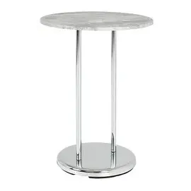 Haku-Möbel HAKU Möbel Beistelltisch rund Metall Betonoptik 40,0 x 40,0 x 55,0 cm, 1 St.