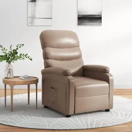 vidaXL Relaxsessel Cappuccino-braun Kunstleder 94,5 x 100 x 0 cm Braun mit Liegeposition