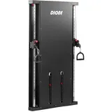 Dione Cable Crossover 2 x 100KG Metallgewichte - Kompakt 120 cm x 12 cm x 198 cm - Kraftstation - Homegym