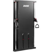 Dione Cable Crossover 2 x 100KG Metallgewichte - Kompakt 120 cm x 12 cm x 198 cm - Kraftstation - Homegym