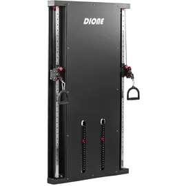 Dione Cable Crossover 2 x 100KG Metallgewichte - Kompakt 120 cm x 12 cm x 198 cm - Kraftstation - Homegym