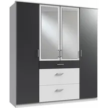 WIMEX Kleiderschrank Click ¦ schwarz ¦ Maße (cm): B: 179 H: 199 T: 58.0