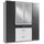 WIMEX Kleiderschrank Click ¦ schwarz ¦ Maße (cm): B: 179 H: 199 T: 58.0