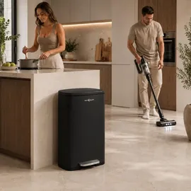 MAXCRAFT Mülleimer 50 l Schwarz