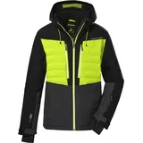 KILLTEC Ksw 56 Mn Jckt Skijacke Funktionsjacke mit abzippbarer Kapuze und Schneefang, anthrazitmelange, S EU