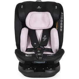 Cangaroo Kindersitz Gravity i-Size (40-150cm) Sitz drehbar, Kopfstütze, Isofix rosa