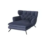 jette home Longseat-Sessel Samt Caldara ¦ ¦ Maße (cm): B: 126 H: 94 T: 160.0