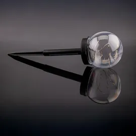 Lumiled 6 Stück Solar Gartenleuchte Solarlampe Solarkugeln für Garten Außen Leuchtkugel Kugel mit Erdspieß Dämmerungssensor Außenleuchte Wegeleuchte Klar LED IP44 Warmweiß ∅10