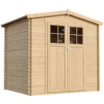 TIMBELA Gartenhaus 2,36 x 2,26 m Beige