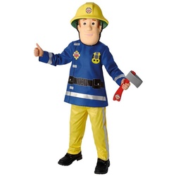 Rubie ́s Kostüm Feuerwehrmann Sam, Der beliebte Feuerwehrmann aus der Kinderserie blau 104