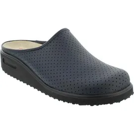 Berkemann TEC-PRO Thordu Clogs, blau, Blau 300, 44 EU - Linie, Glattleder, Wechselfußbett, Weite H 9103-300 - - 44