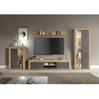 INOSIGN Wohnwand »Aosta, 4-tlg., best. aus: Vitrine, Lowboard, Wandboard