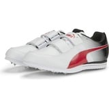Puma Puma, Unisex, Boots + Stiefel, evoSPEED Triple Jump 10, puma white-puma black-puma red (02) 3.5