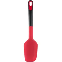 Tefal Ingenio+ Teigschaber, perfektes Ausschaben, Silikon-Sicherheitsring, hitzebeständig bis 250 °C, robust, kratzfest, langanhaltende Qualität, spülmaschinenfest, Schwarz/Rot, K1984234
