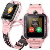 imoo Z7 Kinder Smartwatch, 4G Smartwatch Kinder mit GPS und Telefon, Kids Smart Watch mit HD-Video & Sprachanruf, Kinder GPS Uhr, IPX8-Wasserbeständigkeit beim Schwimmen (Hellrosa, Z7)