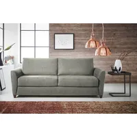 Bali Schlafsofa Dallas, Dauerschlaffunktion, mit Lattenrost und Matratze grau 215 cm x 93 cm x 103 cm