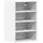 vidaXL Hängeschrank Riga Weiß 40x29,5x60 cm Holzwerkstoff