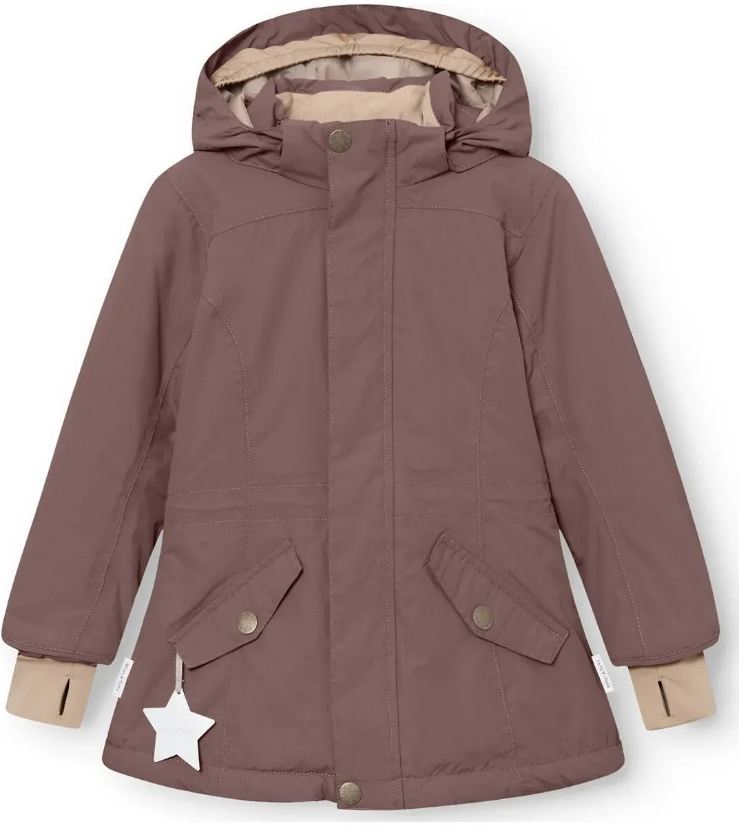Mini a ture Matvelaja Winter jacket. GRS peppercorn plum (4660) 6y