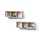 livinity® Wandregal 90 x 30 x 22 cm Weiß/Goldkraft Eiche