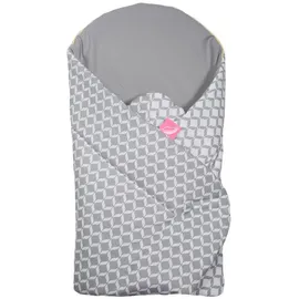 Mother hood Einschlagdecke Soft Babyhörnchen 75 x 75 cm Grau