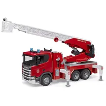 Bruder Scania Super 560R Feuerwehr mit Drehleiter, Wasserpumpe, L+S Modu