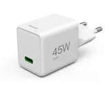 Hama GaN Schnellladegerät Super-Mini, 45W, USB-C, weiß (00201983)