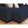 best mobilier Garance – Ecksofa beidseitig montierbar - 4-sitzer – aus Cord Nachtblau