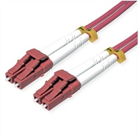 Roline LWL-Kabel 50/125μm OM4, LC/LC, stahlarmiert, Glasfaserkabel, (300.0 cm),