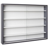 Interlink Inter Link Sammlervitrine Gewürzschrank Hängevitrine Wandregal Grau, Weiß - Grau/Weiss