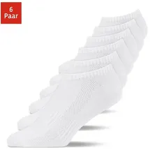 SNOCKS Sneakersocken 6er Pack Weiß 39-42