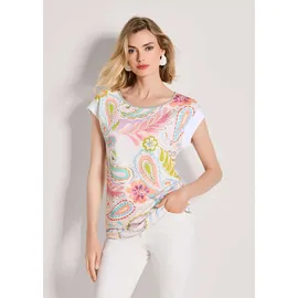 Madeleine Print-Shirt Paisley-Print Weiß 38