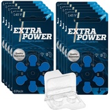 60x Extra Power Gr. 675 Blister Hörgerätebatterien PR44 v. Rayovac + Box