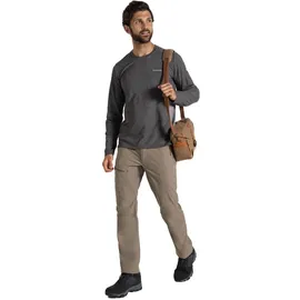 Craghoppers NosiLife Abel Langarm-Shirt Schwarz/Grau L