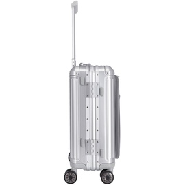 Travelite Next 4W Trolley With Front Bag S Silver