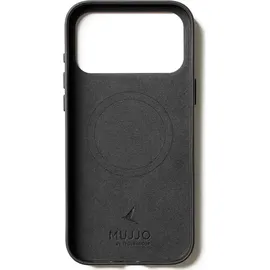 Mujjo iPhone 17 Pro Max Lederhülle schwarz