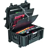 GT Werkzeugkoffer 53-26 PTS (ohne Inhalt, Werkzeugbox, Koffer mit Rollen + Teleskopgriff, leichter Kunststoff, Werkzeugtrolley inkl. Werkzeugtafeln, Dokumentenfach, Volumen 54,5 L) 488007