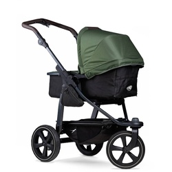 tfk Kombi-Kinderwagen Mono 2 Luftkammer Olive Aluminium Grün