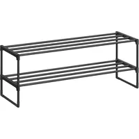 Möbel Kraft Schuhregal 92 x 34 x 30 cm schwarz