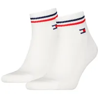 Tommy Hilfiger Socken, mit Label-Print im 2er-Pack, Weiss, 43/46