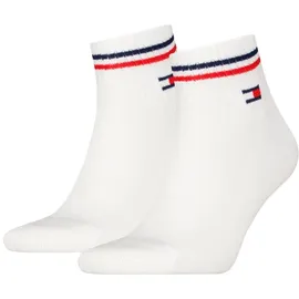 Tommy Hilfiger Socken, mit Label-Print im 2er-Pack, Weiss, 43/46