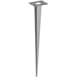 ledscom.de Garten-Erdspieß PODEL edelstahl 40cm 8 x 6,5cm