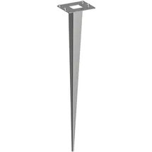 ledscom.de Garten-Erdspieß PODEL edelstahl 40cm 8 x 6,5cm