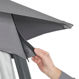 LECO Milena 3,3 x 3,3 m inkl. Seitenteile grau