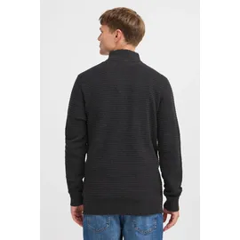 !Solid Troyer SDReco", Herren, Gr. L, grau (dunkelgrau melange), Obermaterial: 70% Baumwolle CO recyc.. 30% Polyester Pol. recyc.., Pullover Troyer