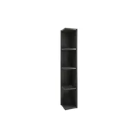 VCM Bücherregal 17 x 15 x 97 cm Schwarz