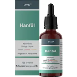 Hanfsamenöl Tropfen mit Omega 3-6-9 Fettsäuren