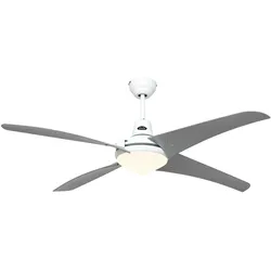 Deckenventilator MIRAGE - Lack Weiß / Kunststoff Lack silber / Mit Fernbedienung