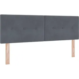 vidaXL LED-Speicherbett 140 x 200 cm Dunkelgrau