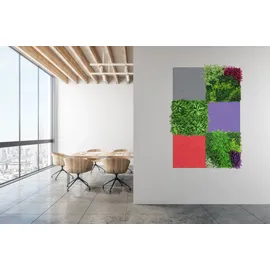 JANGAL Wandpaneel Modular Wall PET rot 2 St. 52 x 52 cm