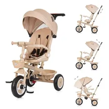 Chipolino Tricycle Marathon 2 in 1 Dreirad, Sitz umkehrbar, Gummiräder, Dach